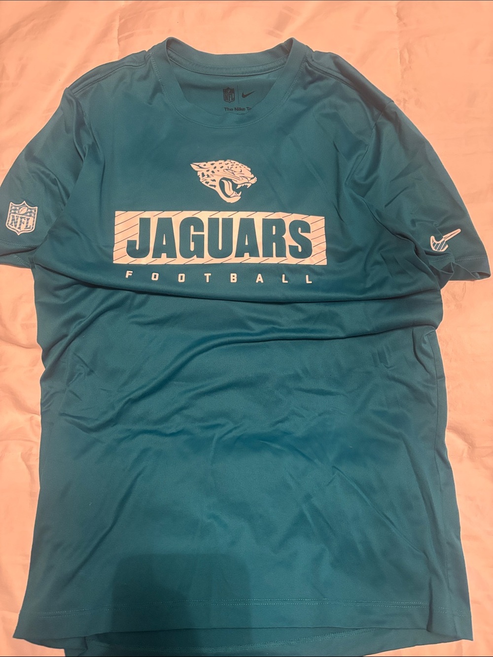 Nike Jaguars Teal Graphic Football Shirt